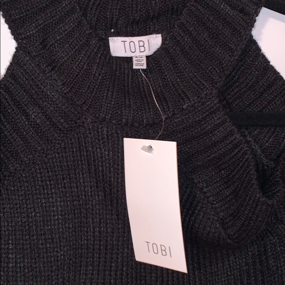 Tobi Black Sweater Dress - Picture 3 of 3